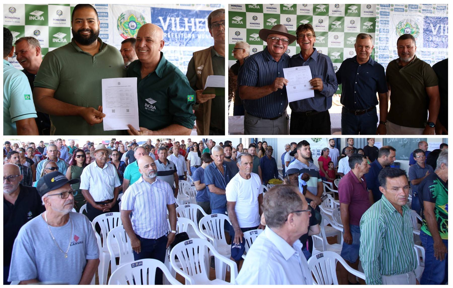 Prefeitura, Incra e Sepat entregam mais de 200 certidões de reconhecimento de ocupação para pequenos produtores de Vilhena