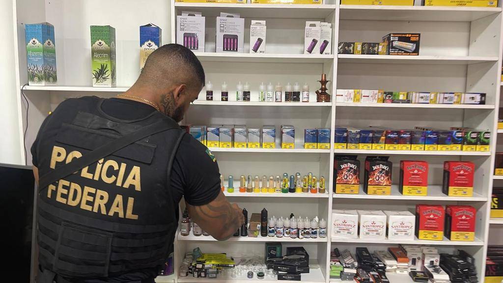 PF deflagra operações em três cidades de RO em combate ao crime de contrabando de cigarros eletrônicos e acessórios
