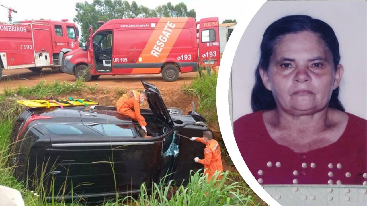 Mulher de 73 anos resgatada por Bombeiros após acidente na entrada de Vilhena morre quando médicos da UPA tentavam intubá-la