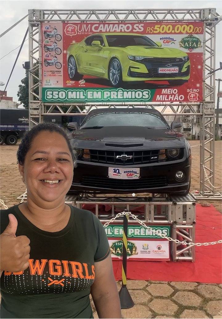 Vilhenense ganha sozinha Camaro de meio milhão de reais no RondônCap especial de Natal, outros 264 do Cone Sul foram sorteados em 2023