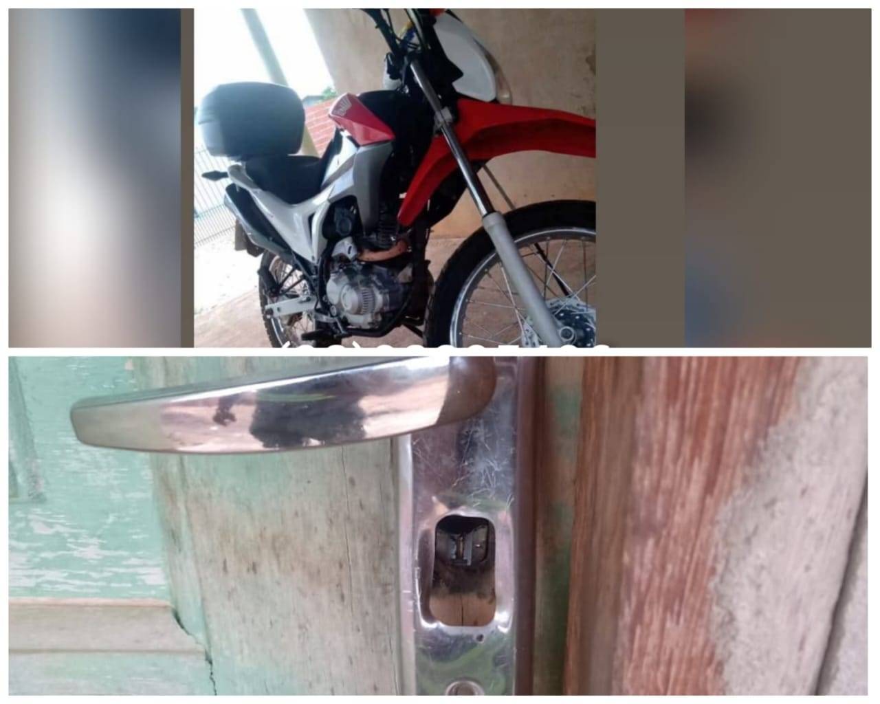 VÍDEO: homem viaja a trabalho e tem motocicleta furtada dentro de casa em Vilhena