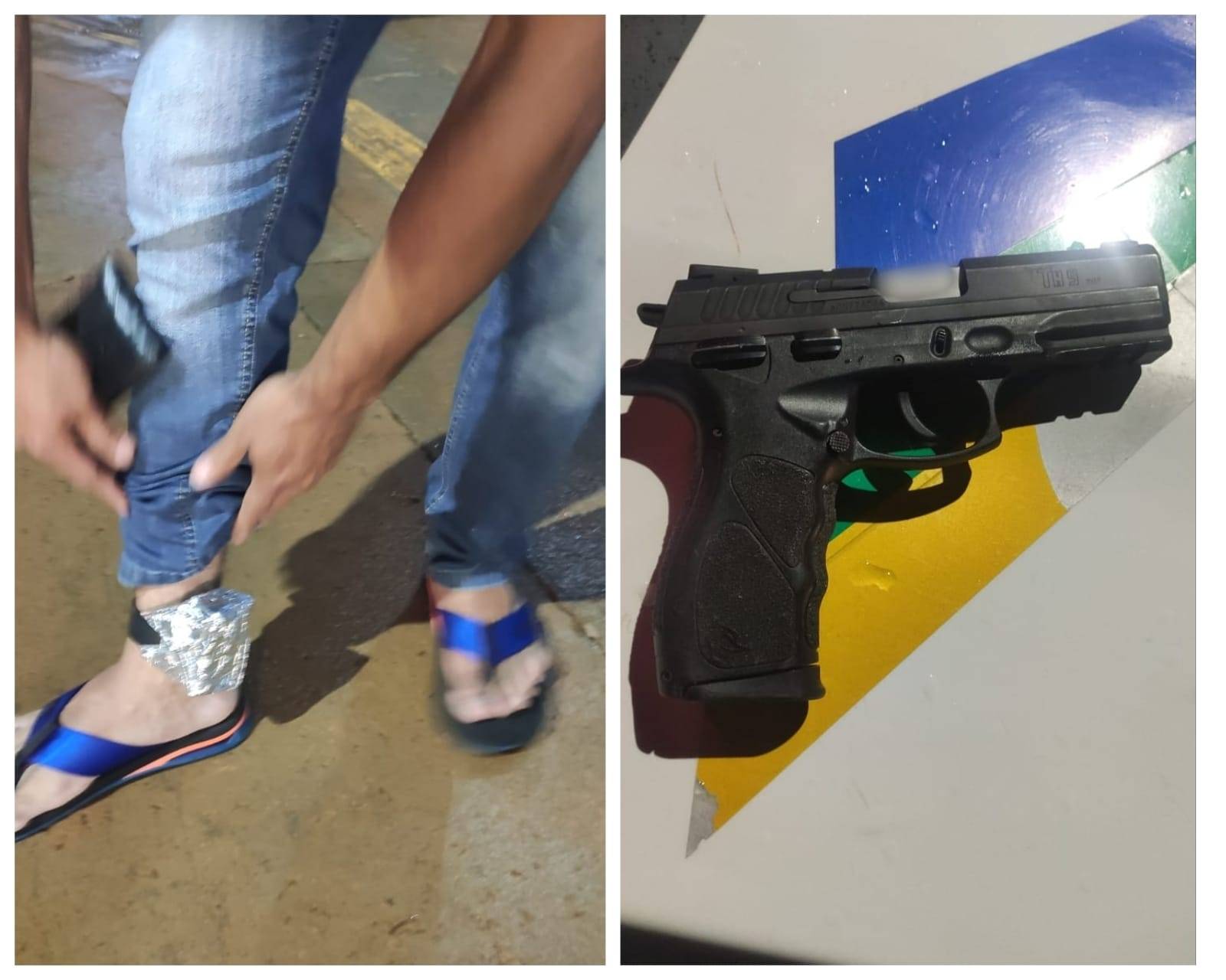 Apenado monitorado por tornozeleira eletrônica é flagrado dirigindo armado em Vilhena