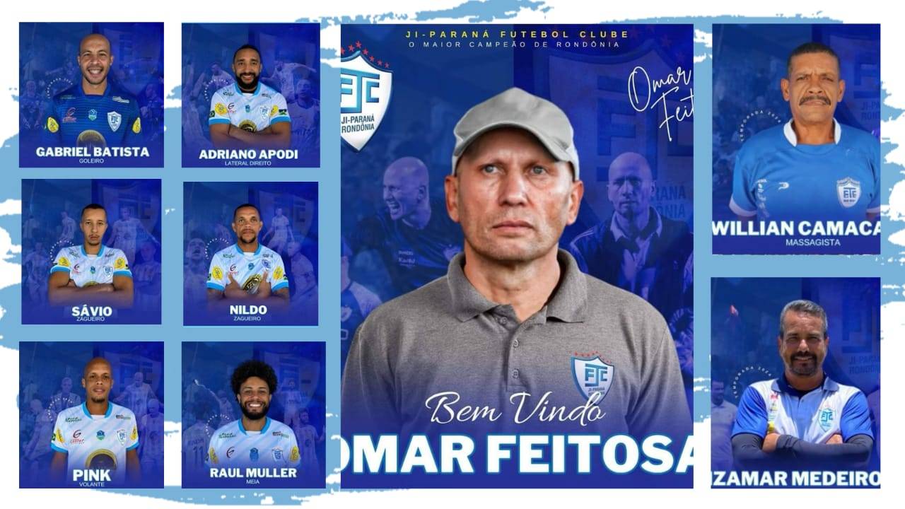 Ji-Paraná anuncia renovação de contrato de seis atletas do elenco de 2023; o clube também já definiu treinador
