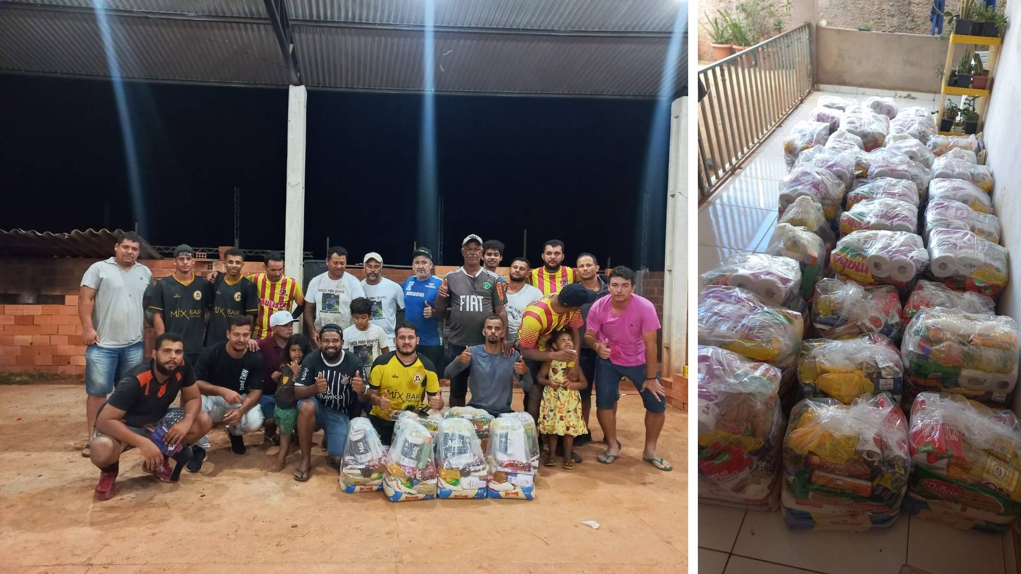 Em Cerejeiras, grupo realiza torneio de pênalti beneficente que homenageia amigo falecido e arrecada alimentos para famílias carentes