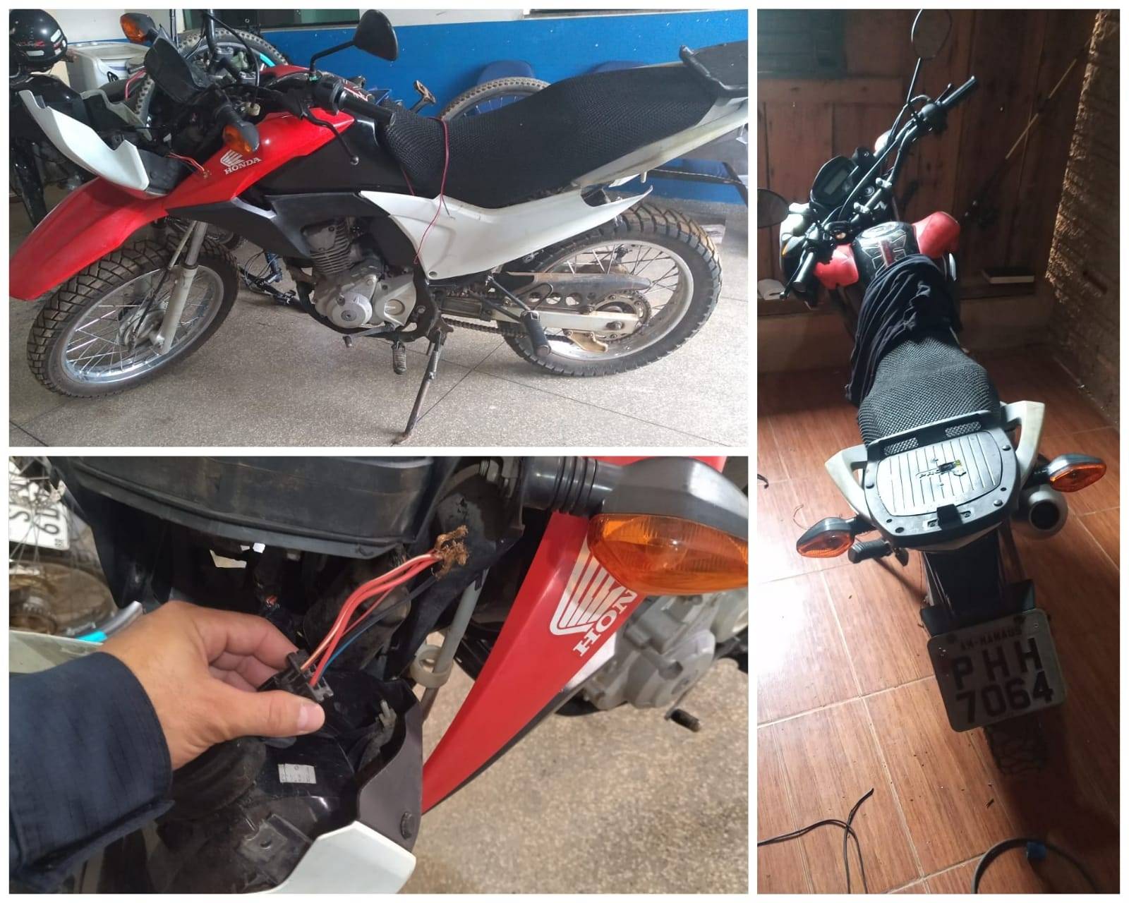 Rádio Patrulha recupera motocicleta furtada e recaptura foragido da justiça em Vilhena