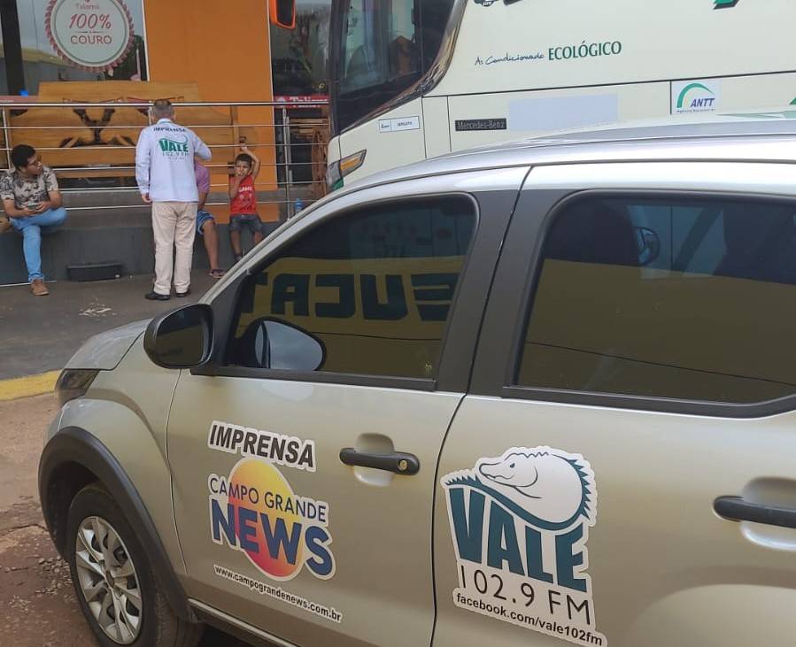 Polícia e imprensa são acionadas por passageiros de Rondônia após ônibus da Eucatur apresentar defeito e ficar parado em MS