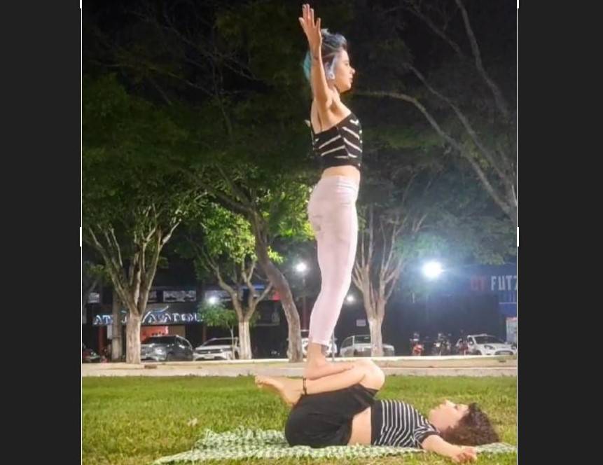 Artistas de circo iniciam projeto em praça pública de Vilhena para estimular prática de artes circenses com encontros semanais
