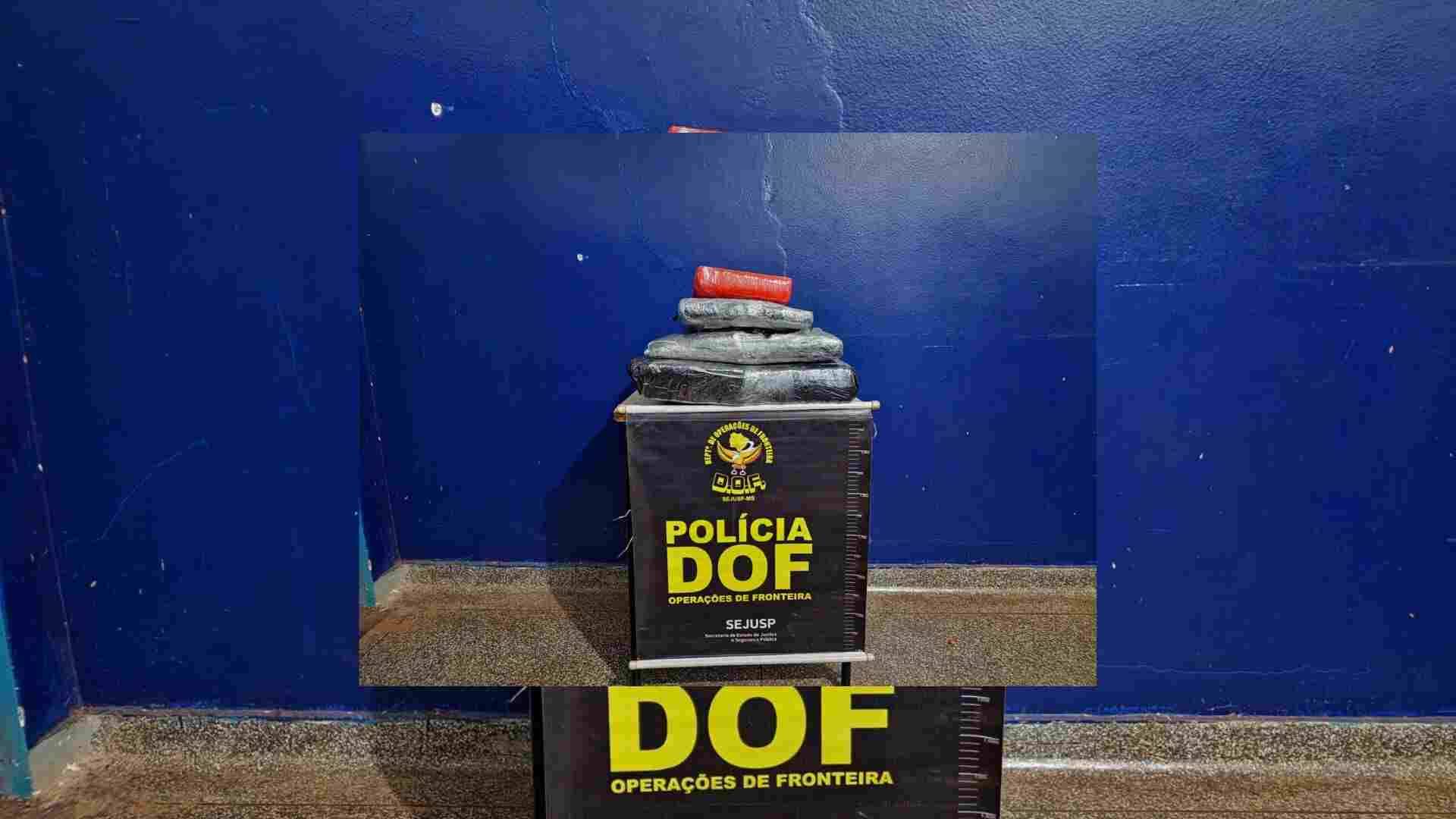 Rapaz de 18 anos que trazia maconha do Paraguai para revender em Vilhena é preso em cidade de MS