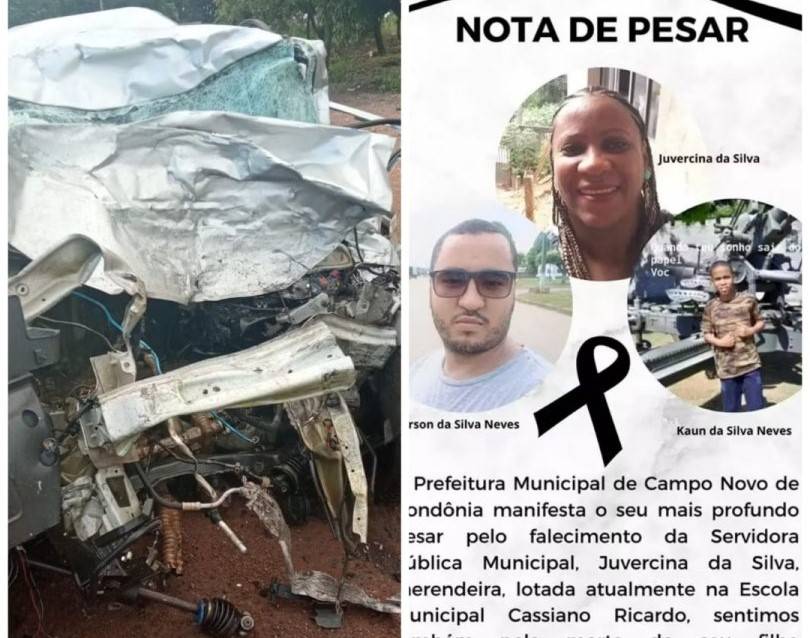 Três pessoas da mesma família que morreram em acidente em rodovia de MT são sepultadas em Rondônia depois quatro dias
