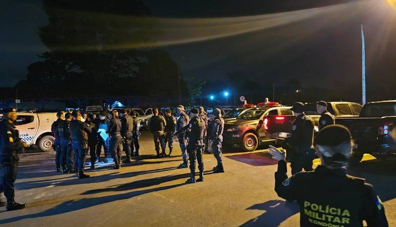 Megaoperação policial é deflagrada na cidade de Pimenta Bueno após 13 presos fugirem de cadeia