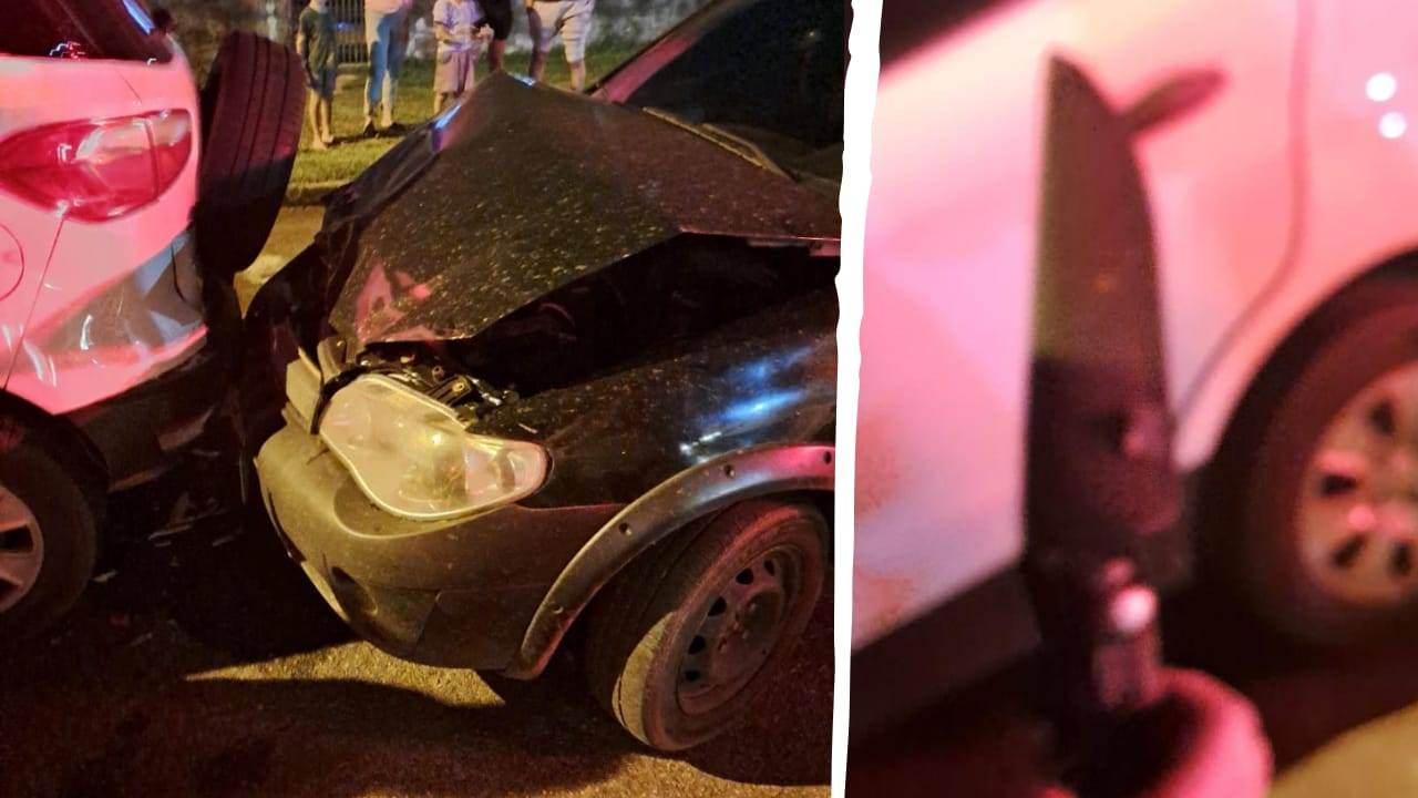 Embriagado, servidor federal se envolve em dois acidentes de trânsito, agride jovem a socos e acaba preso com faca, em Vilhena