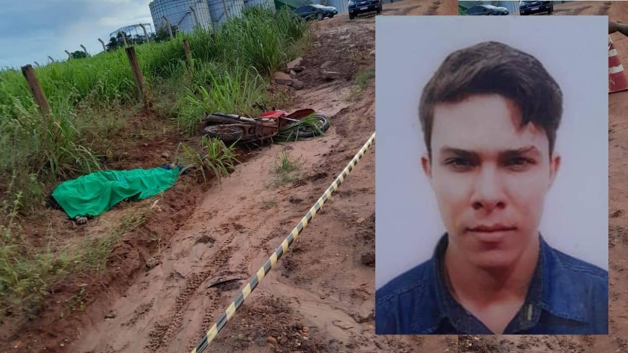 Chupinguaia: rapaz de 21 anos sofre acidente de motocicleta e morre quando ia para o trabalho em fazenda