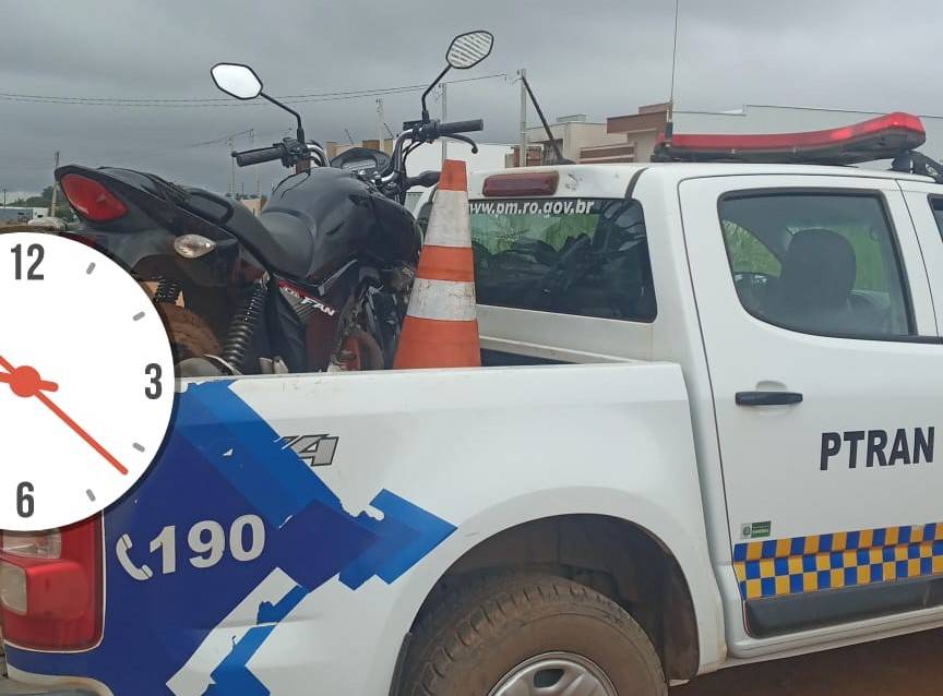 Polícia Militar recupera motocicleta de homem que havia sido assaltado e sequestrado em bairro de Vilhena