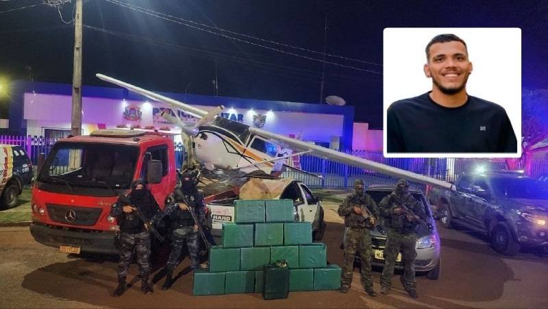 Suspeito de 22 anos troca tiros com a polícia e morre após avião abarrotado de cocaína pousar em cidade de MT na divisa com RO