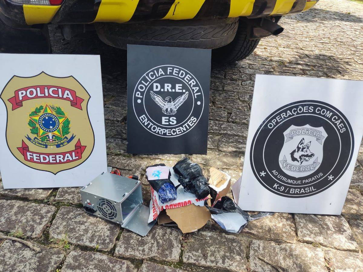 Tipo exportação: PF prende, em cidade capixaba, rapaz de 26 anos que recebia cocaína enviada de Rondônia pelos Correios