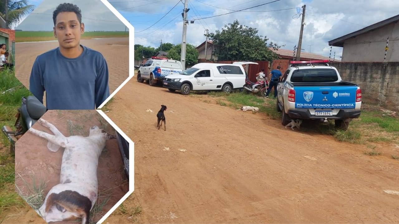 Criança de apenas 02 anos viu tio ser assassinado a tiros em Vilhena junto com seu cachorro, que tentou protegê-lo