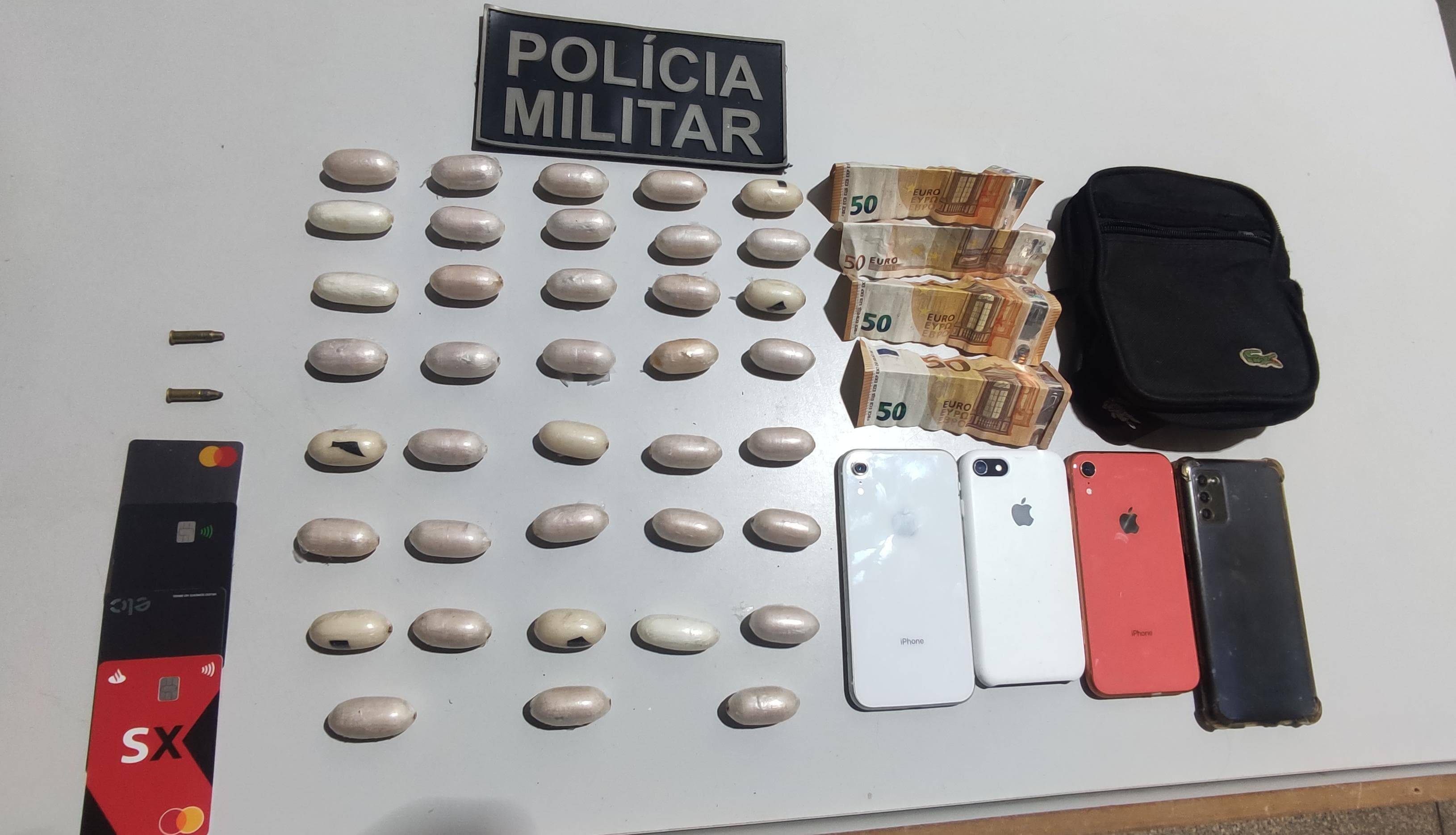 Ao ser preso em Vilhena, rapaz de 21 anos revela a policiais que levaria porções de cocaína no estômago para a Europa