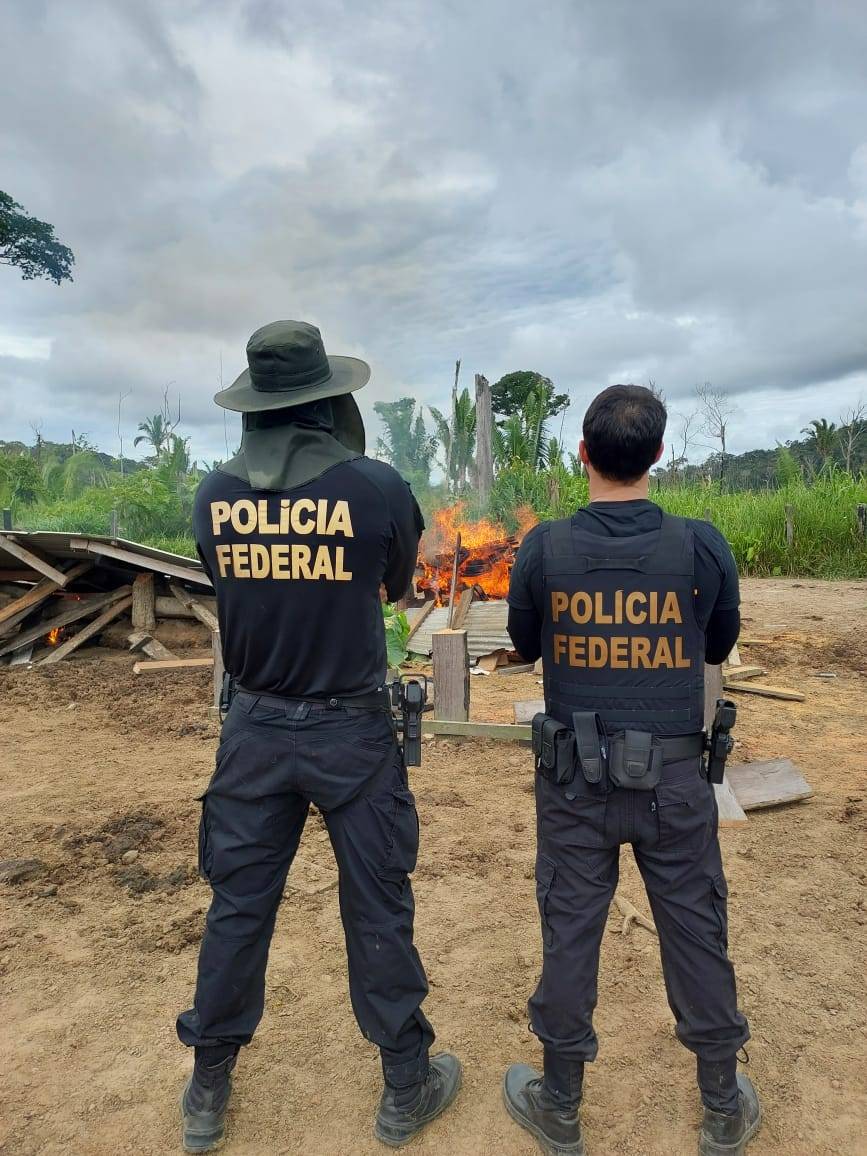 Polícia Federal realiza ação de combate a crimes ambientais em reserva extrativista em Rondônia