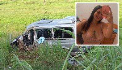 Garota da 18 anos morre junto com o filho bebê que estava amamentando após van bater em carreta em rodovia de MT