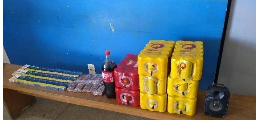 Ladrão furta carnes, cigarros e cervejas em frutaria no centro de Vilhena, mas é filmado, reconhecido e preso