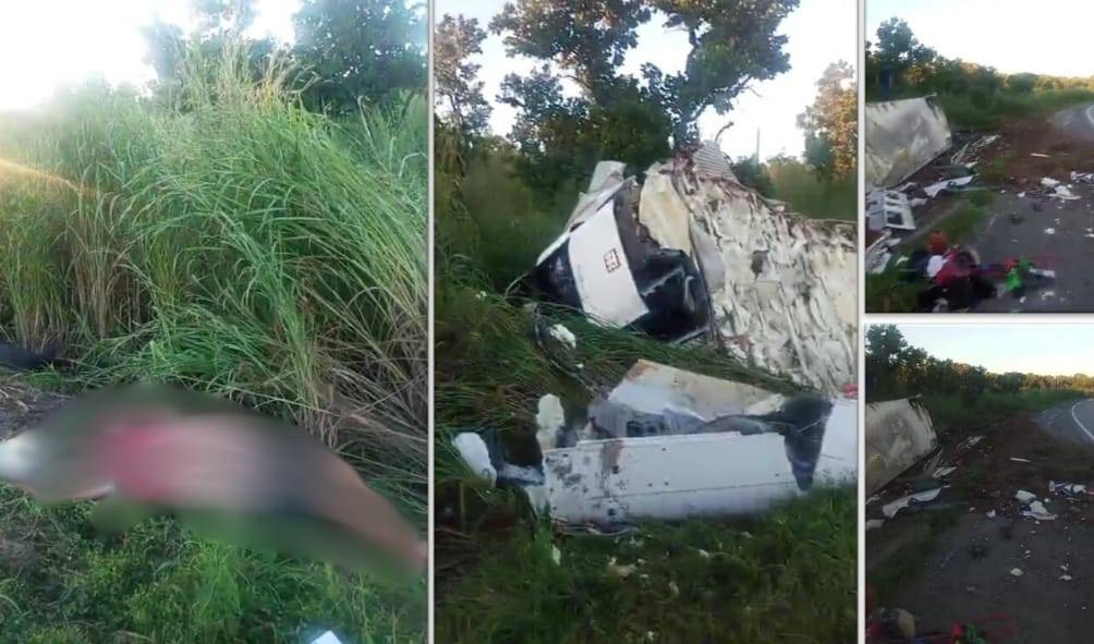 VÍDEO: caminhoneiro de Vilhena se envolve em acidente próximo a Cuiabá; esposa estava a bordo, mas ainda não foi localizada