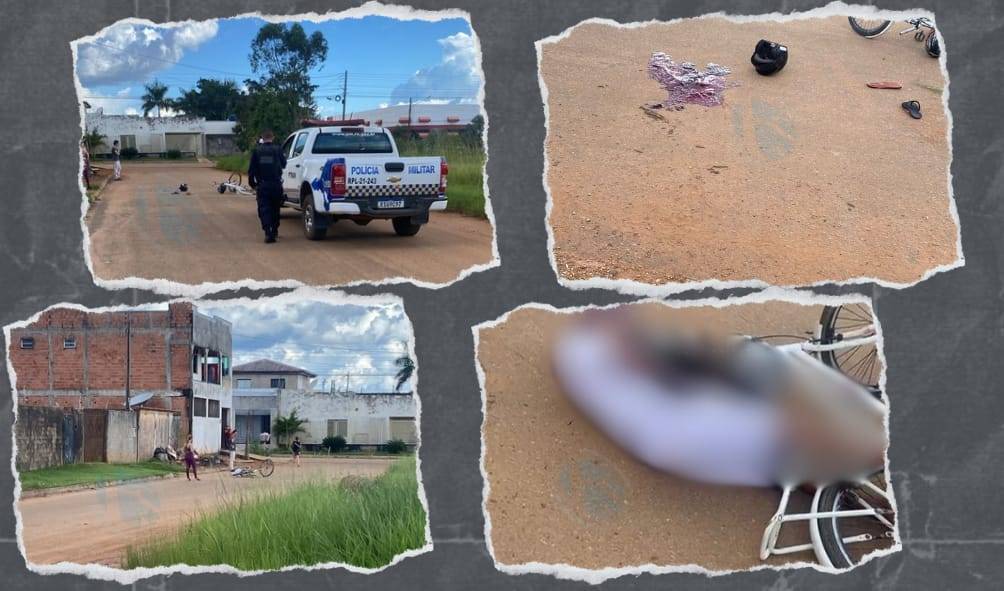 A SANGUE FRIO: rapaz aparentando cerca de 25 anos é executado no meio da rua com tiro na cabeça, em Vilhena