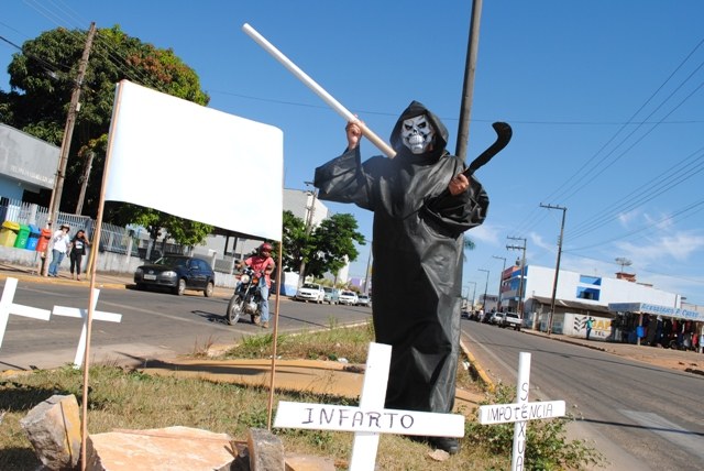 Semusa e MP realiza manifestação por uma “Vilhena Sem Fumo”