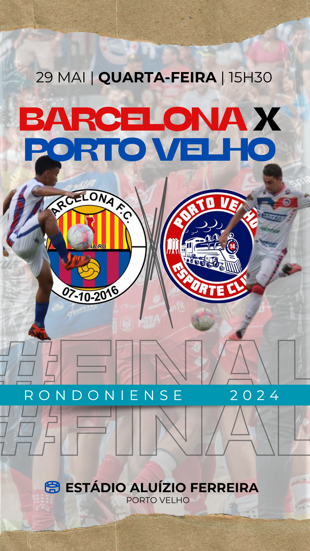Dia de decisão: primeiros 90 minutos da final do Rondoniense entre Barcelona e Porto Velho é hoje, no Aluízio Ferreira
