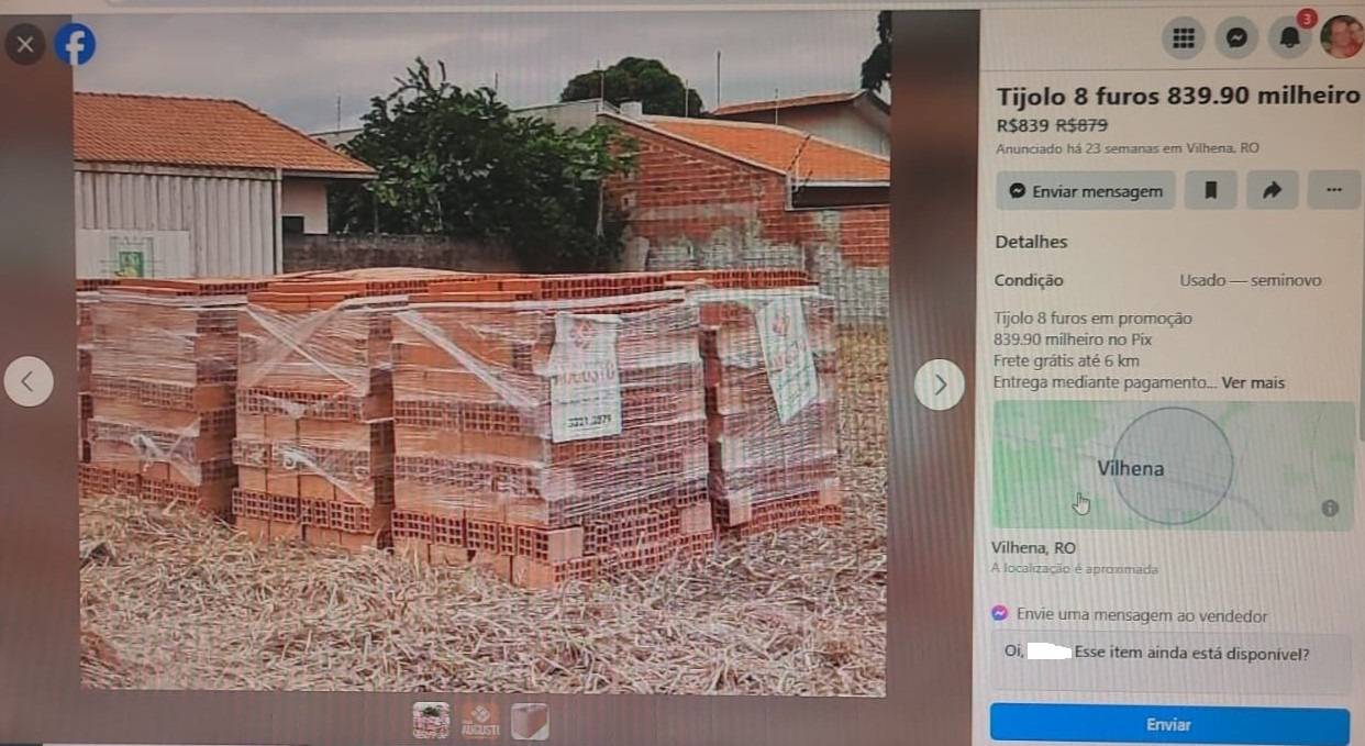 Garota que morreu de forma trágica em 2020 tem seu perfil no Facebook usado para aplicar “golpe do tijolo” em Vilhena