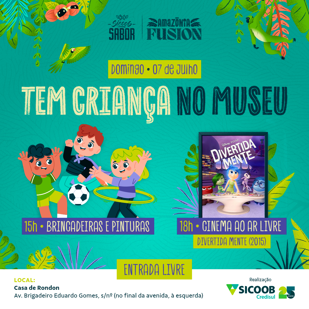 Tem Criança no Museu’ do Sicoob Sabor traz Brincadeiras para Crianças, Cinema ao Ar Livre e Mateada Solidária