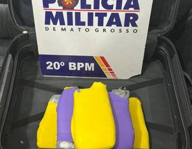 Polícia encontra mala abandonada com quase 10 kg de drogas em MT; pasta base de cocaína em bagageiro de ônibus teria saído em Vilhena