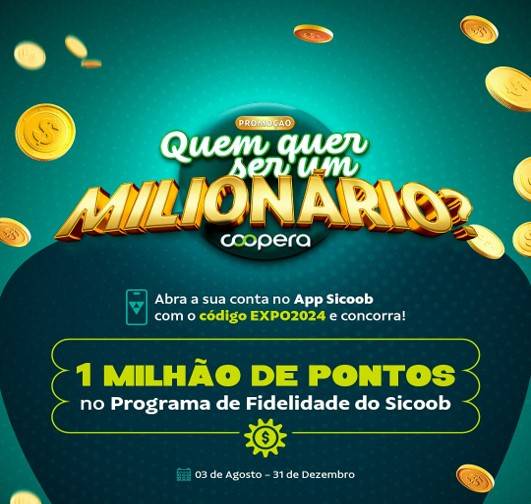 Sicoob Credisul lança promoção ‘Quem Quer Ser Um Milionário?’