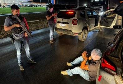 VÍDEO: preso em MT o motorista da quadrilha que assaltou joalheria em Chupinguaia e levou mais de R$ 100 mil em mercadorias