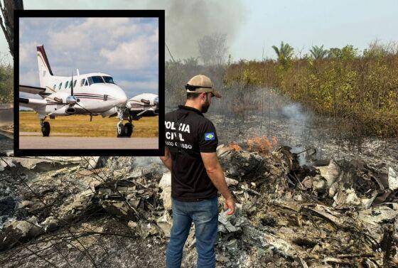 ASSISTA VÍDEO: corpos das vítimas da queda de avião em Mato Grosso ficaram carbonizados; exames de DNA serão feitos