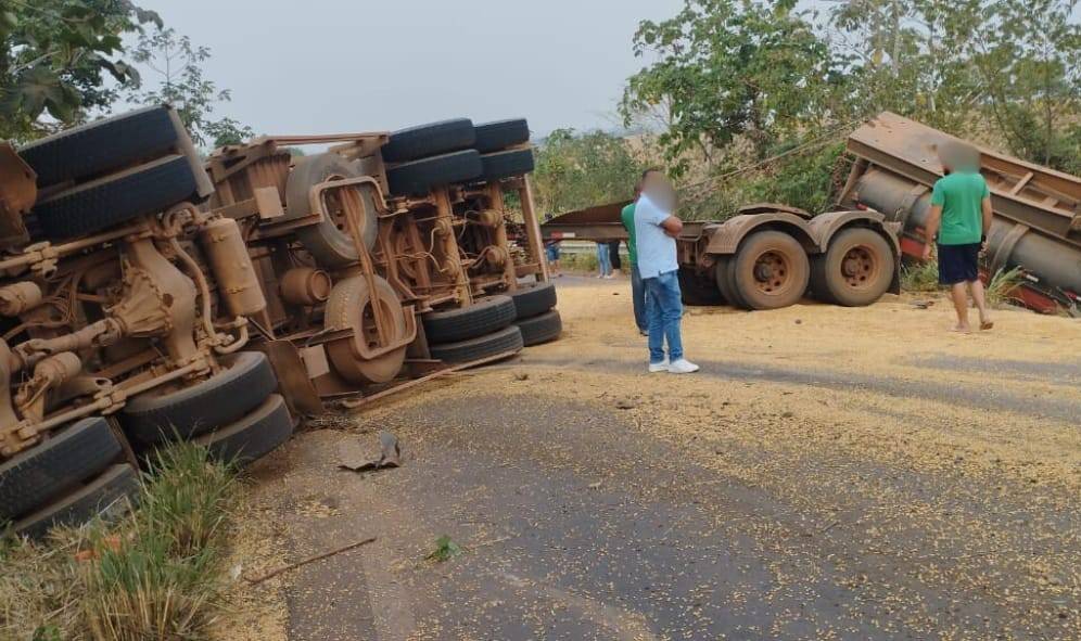 VÍDEO E FOTOS: “Curva da Banana” na BR-435 entre Vilhena e Colorado do Oeste é cenário de mais um acidente