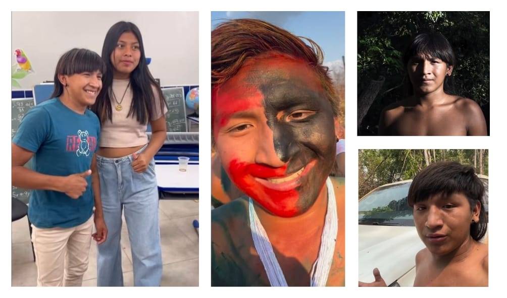 ASSISTA VÍDEOS: jovem que vivem em Terra Indígena próxima a Vilhena conquista a internet com vídeos divertidos