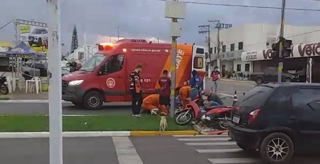 DE NOVO??? Outro acidente de trânsito é registrado em cruzamento no centro de Vilhena onde semáforo está com defeito
