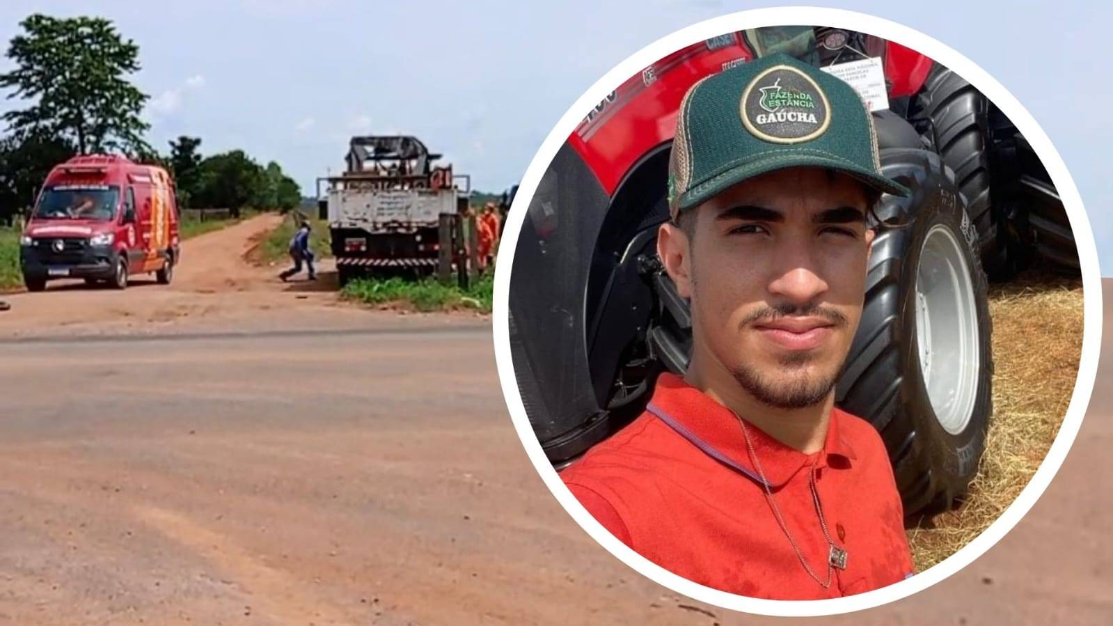 VÍDEO: motociclista adolescente atinge caminhão próximo ao aeroporto de Cerejeiras e é resgatado, mas morre durante intubação em hospital