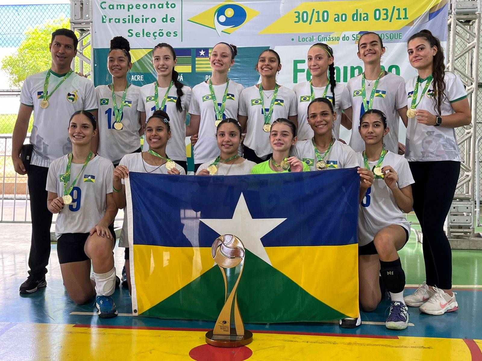 Voleibol: com comissão técnica e atletas de Vilhena, Rondônia é campeã da 2ª Divisão do   Campeonato Brasileiro de Seleções