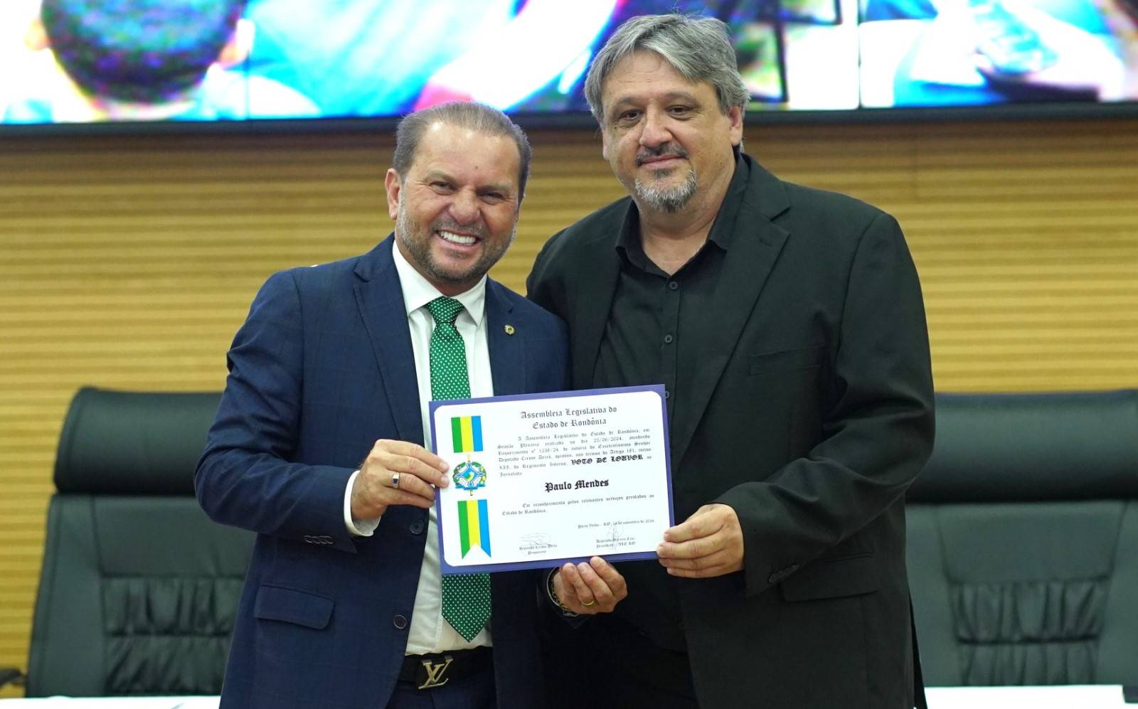 Dois vilhenenses são homenageados pela Assembleia Legislativa de Rondônia por serviços prestados ao Estado