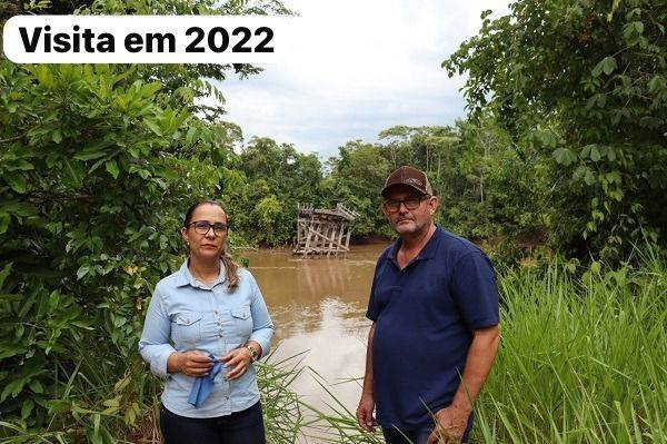 Governo de Rondônia atende pedido da deputada Rosangela Donadon e anuncia construção de ponte na zona rural de Chupinguaia