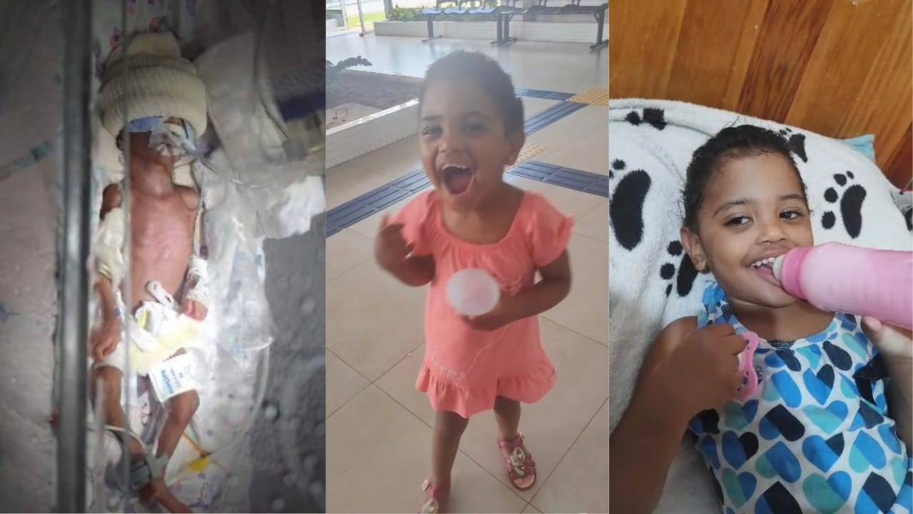 VÍDEO: menininha cuja mãe não sabia que estava grávida e nasceu “no susto” em Vilhena completa 3 anos de vida lutando por direitos