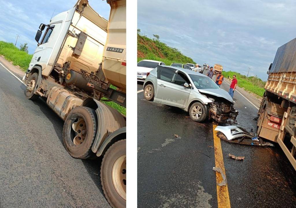 Acidente próximo ao entroncamento da BR 364 com a BR 435 deixa quatro pessoas hospitalizadas em Vilhena