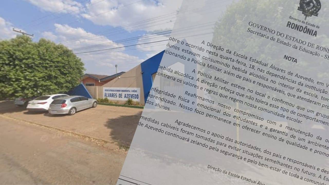 Escola onde adolescentes foram flagrados ingerido bebida alcóolica emite nota sobre o episódio