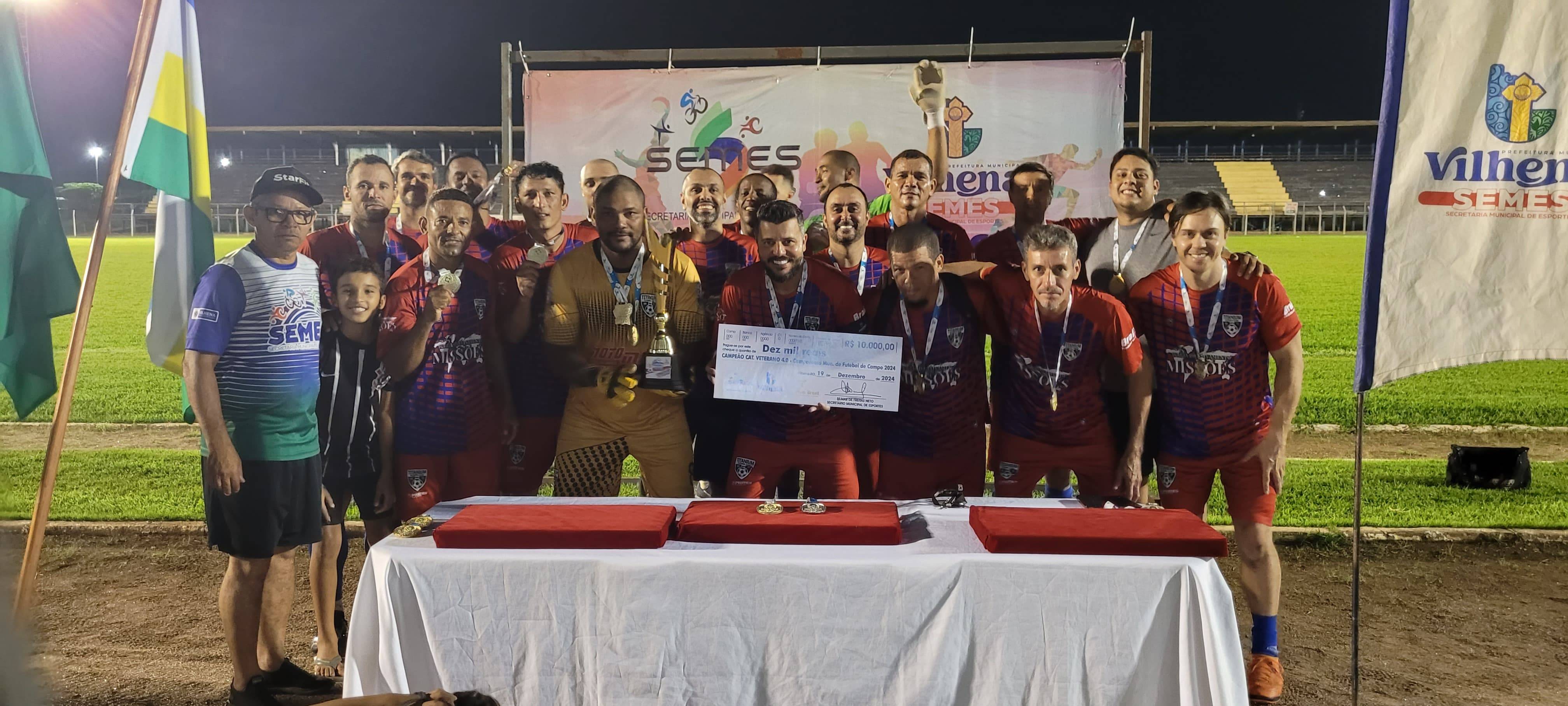 Projeto Missões/Titanium vence Aciv e conquista o título do Campeonato Municipal de Futebol Veterano