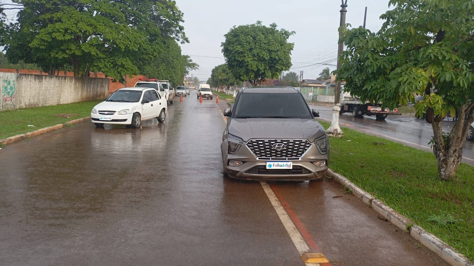 Acidente com danos materiais é registrado em cruzamento do Alto Alegre, em Vilhena; não há informação sobre feridos