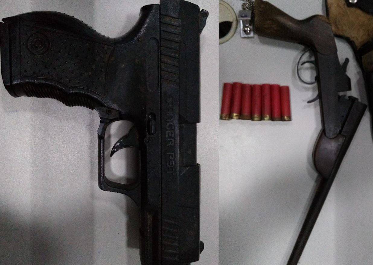 TODO ERRADO: motorista sem CNH, embriagado e usando uma pistola “fake” é preso junto com outros três suspeitos, em Cerejeiras