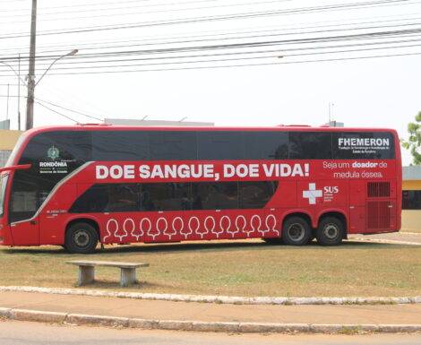 Unidade móvel da Fhemeron dará continuidade às coletas itinerantes em fevereiro; apenas Vilhena e outras cinco cidades contam com um hemocentro  em Rondônia