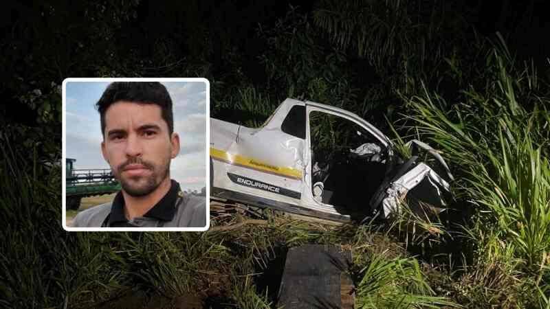 A caminho de Ariquemes, motorista de picape morre na hora após colisão frontal com caminhão em rodovia de Mato Grosso
