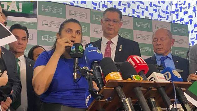 Mãe de 6 filhos, esposa de mecânico de Ji-Paraná preso cantando hino durante quebradeira em Brasília vai ao Congresso defender anistia